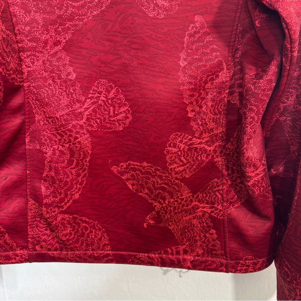Patagonia Slopestyle Peregrine Wax Red Bird Swallows Hoodie Jacket Size Medium - Picture 9 of 11